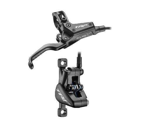 BICYCLE PARTS - TRP DHR EVO X REAR, DISC BRAKE SET, REAR, FOR LEFT HAND, ALLOY, HYDRAULIC 2 - PISTON. BLACK (USES 1.8MM ROTOR ONLY - ROTOR NOT INCLUDED)
