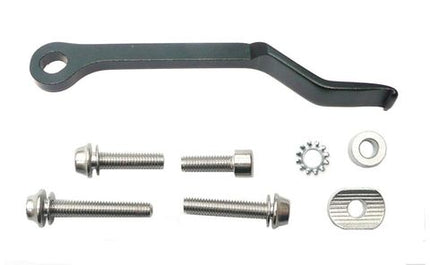 BICYCLE PARTS - CHAIN DROP PROTECTOR - ALLOY, 39T - 53T, BLACK