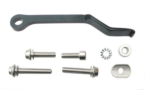 BICYCLE PARTS - CHAIN DROP PROTECTOR - ALLOY, 39T - 53T, BLACK