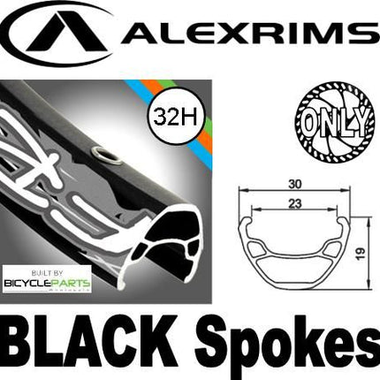 Alex Rims Alexrims 29er FR30 Black Aluminum Bicycle Rim Disc Only 32 Hole 135mm Hub For Mountain Bike