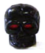 BICYCLE PARTS - VALVE CAP SKELETON BLACK