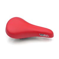 BICYCLE PARTS - BMX SADDLE RED 16 - 20 VINYL, QUALITY VELO MANUFACTURED PRODUCT (L230MM - W150MM)