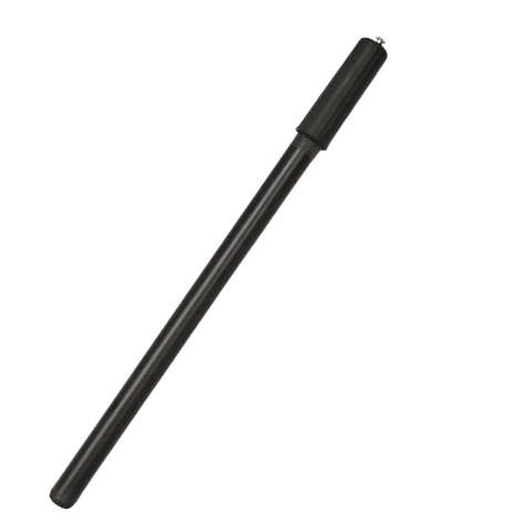 BICYCLE PARTS - A PUMP 16' STEEL BLACK W/6 CONNECTOR & CLIP, FIT ON A/V, 