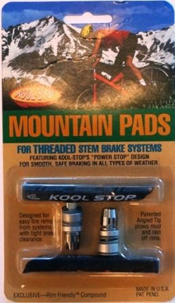 BICYCLE PARTS - BRAKE KOOL STOP MT PAD BLACK THREADED KSMTTB