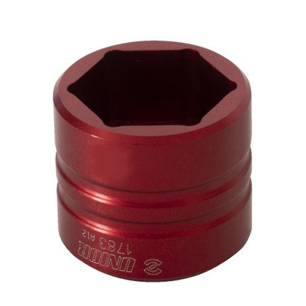 BICYCLE PARTS - UNIOR TOOL FLAT SOCKET 26MM, ANODIZED ALUMINIUM, FOR SUSPENSION SERVICE WHERE THE TOP NUT HAS A VERY LOW PROFILE. 629824 BICYCLE TOOL, 