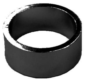 BICYCLE PARTS - SPACER ALLOY, 1 1/8 HEADSET 10MM BLACK