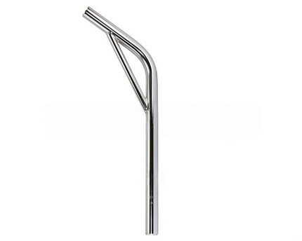 BICYCLE PARTS - `A SEATPOST LAYBACK W/SUPPORT 22.2MM X 400MM CR - MO - CHROME