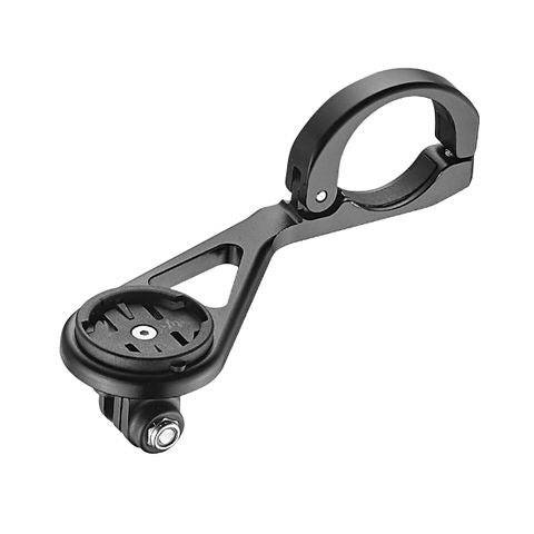BICYCLE PARTS - `A GARMIN & GORPO MOUNT - HANDLEBAR CLAMP MOUNT, 31.8MM DIA, BLACK (REVERSIBLE ORIENTATION )