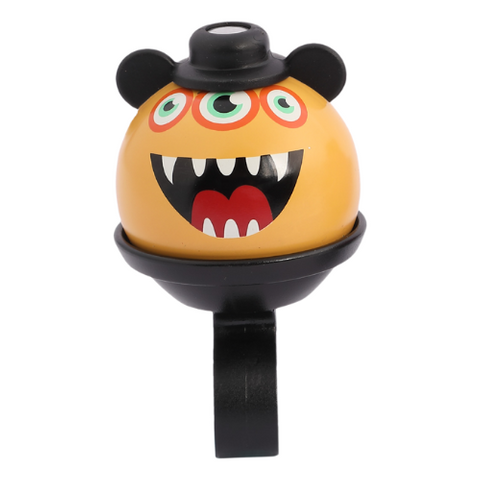 BICYCLE PARTS - `A BELL - FOR DIA 22.2MM H/B, HAMSTER MONSTER, ORANGE, 3 EYES