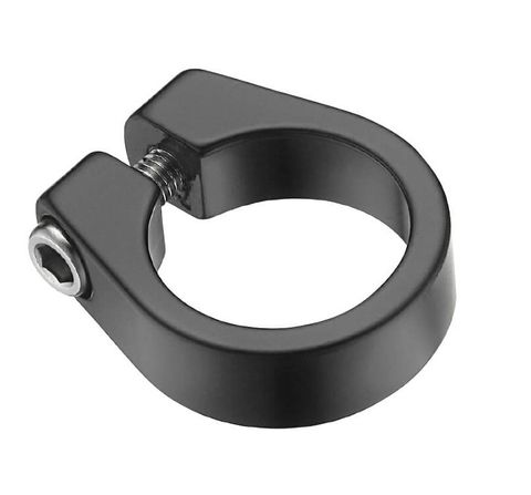 BICYCLE PARTS - `A SEAT CLAMP, BOLT TYPE, 38.6MM, ALLOY, BLACK