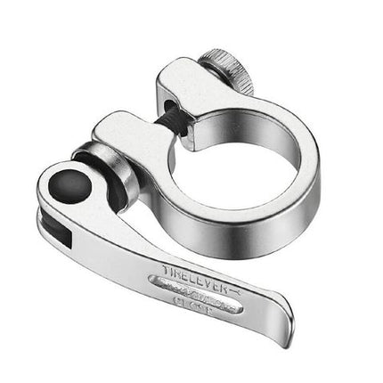 BICYCLE PARTS - `A SEAT CLAMP, QR, 40.0MM (39.7MM COMPATIBLE), ALLOY, SILVER