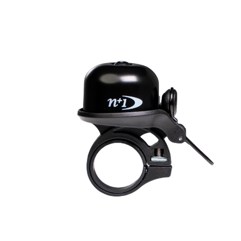 BICYCLE PARTS - `A BELL - FLICK BELL, FOR DIA 22.2 - 25.4MM H/B, BRASS TOP, BLACK