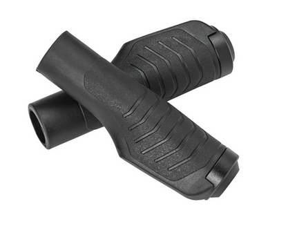 BICYCLE PARTS - `GRIPS - COMFORT, ERGO DESIGN, ID: 22.2MM, OD: 33MM, L: 134.6MM, BLACK