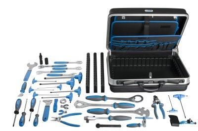 Unior 36 Piece Mobile Workshop Tool Kit With Suitcase Organizer For Professional Bike Maintenance And Repairs