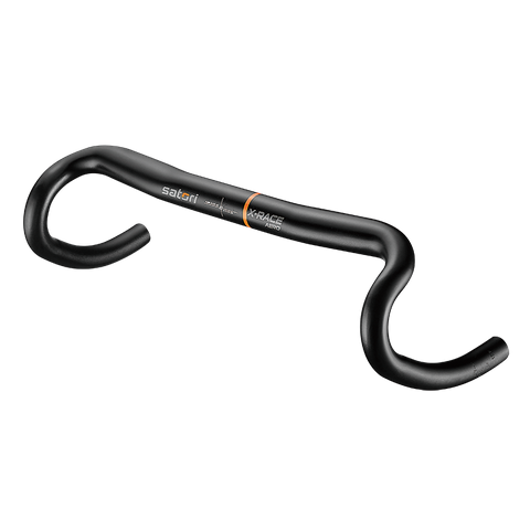 BICYCLE PARTS - `A HANDLEBAR - 31.8MM DIA, 460MM WIDE, 122MM DROP, 70MM REACH, 16 DEG FLAIR, SATORI X - RACE AERO, MATT BLACK