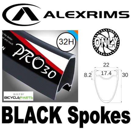 BICYCLE PARTS - WHEEL - 700C ALEX PRO30 32H W/J BLACK RIM, FRONT 3 IN ONE (100MM OLD) 6 BOLT DISC SEALED NOVATEC LIGHT WEIGHT BLACK HUB, MACH 1 BLACK SPOKES