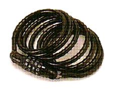 BICYCLE PARTS - LOCK, RESETTABLE COMBINATION 8MM X 72 (1800MM) (MADE IN TAIWAN)