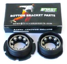 BICYCLE PARTS - BOTTOM BRACKET SET - FOR RACER/MTB, PIN TYPE, BLACK