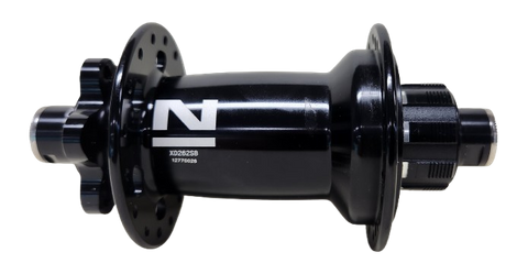 BICYCLE PARTS - `A HUB, SINGLE SPEED CASSETTE NOVATEC SEALED (SHIMANO PATTERN) DIRT JUMP 32H - 6 BOLT DISC - (142MM OLD X 12MM T/A) - (INC'S 1/8 14T COG)