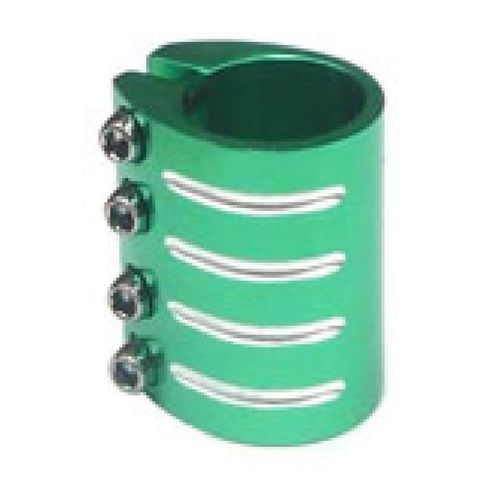 BICYCLE PARTS - GOON SCOOTER CLAMP - 31.8 GREEN W/GOON BRAND