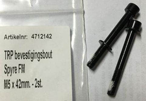 BICYCLE PARTS - MOUNTING BOLT TRP SPYRE / HYRD FLAT MOUNT 42MM MOUNTING BOLT (BAG OF 2)