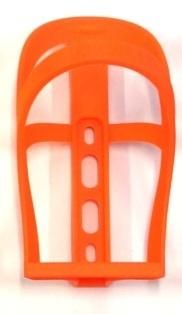 BICYCLE PARTS - BIDON CAGE - VELOCITY, VELOCAGE II, SUPER LITE, PLASTIC, ORANGE