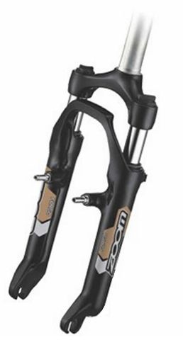 BICYCLE PARTS - SUSPENSION FORK 700C, THREADED 100MM, BLACK, 1 1/8 STEM 230MM, FOR V - BRAKE