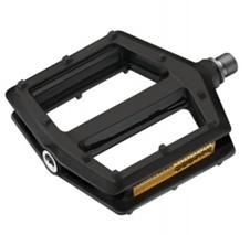 BICYCLE PARTS - PEDALS 9/16 BMX, ONE PIECE, SEALED BEARINGS, NYLON BODY/NYLON PINS/CR - MO AXLE, BLACK