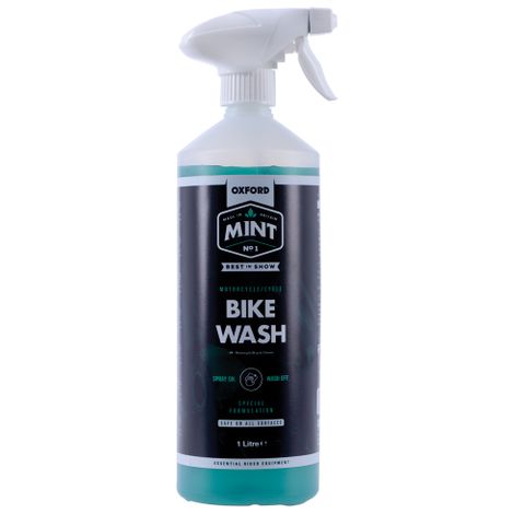 BICYCLE PARTS - BIKE WASH - OXFORD MINT BIODEGRADEABLE BIKE CLEANER WITH MINT SCENT, 1 LTR , ALL PURPOSE CLEANER SPECIFICALLY FORMULATED TO QUICKLY REMOVE DIRT AND GRIME LEAVING A BRIGHT AND SPARKING FINISH