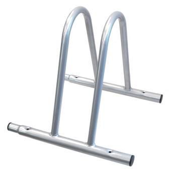 BICYCLE PARTS - TOUR SERIES BIKE STAND - PRE - WELDED - WIDE TYRE - FITS TYRES UP TO 84MM WIDE, HOLDS 1 BIKE, FIXED POSITION, HEAVY DUTY, STEEL CONSTRUCTION, MALE/FEMALE JOINING TO ADD MORE TOUR SERIES STANDS
