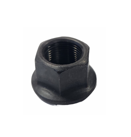 BICYCLE PARTS - FLANGED NUT FOR M14 AXLE BLACK