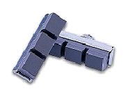 BICYCLE PARTS - BRAKE SHOES - CALIPER BRAKE SHOES, 8 DEGREES, 40MM, BLACK (10 PAIRS IN WORKSHOP BAG)