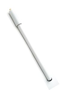 BICYCLE PARTS - PLASTIC PUMPS A/V WHITE (41.5CM - 38.5CM COMPRESSED)