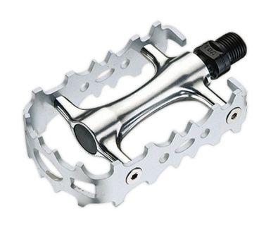 BICYCLE PARTS - PEDALS, ALLOY MTB 9/16 SILVER