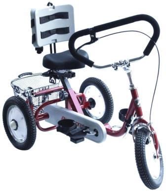 BICYCLE PARTS - REHATRI TRIKE 12 FRONT AND REAR WHEEL SIZE, RED
