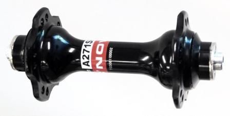 BICYCLE PARTS - HUB FRONT, Q/R, ROAD, SEALED, SLOTTED, NOVATEC BLACK 20H (100MM OLD)