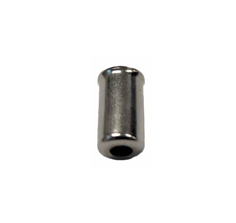 BICYCLE PARTS - END CAP - BRASS END CAP FOR BRAKE, 5MM DIA, SILVER (BAG OF 50)