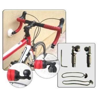 BICYCLE PARTS - BICYCLICK STARTER SET, FOR ROADBIKES WITH DROP BARS, MALE AND FEMALE BAR END PLUGS TO INSTALL ON TWO BIKES