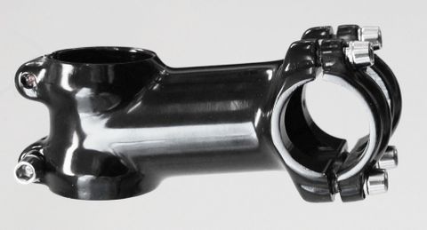 BICYCLE PARTS - AHEAD STEM - 70MM EXT, 7 DEGREE, 28.6MM DIA., 26MM BB, BLACK