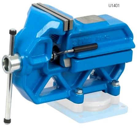 Unior 125mm Engineer's Quick Moving System Vice With Iron Handle - Durable Metal Bench Tool For Workshop And Garage
