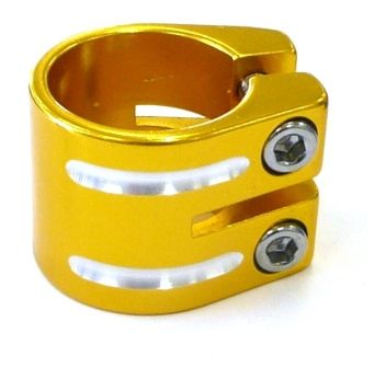 BICYCLE PARTS - S/CLAMP 33.3MM GOLD NO LIP