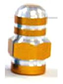 BICYCLE PARTS - VALVE NUT GOLD VA - 200