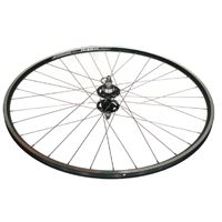 Alex Rims WHEEL - 700C ALEX R - 450 32H BLACK RIM, TRACK FIXED/FREE NUTTED (120MM OLD) SEALED NOVATEC BLACK HUB, MACH 1 SILVER SPOKES