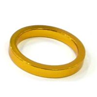 BICYCLE PARTS - SPACER ALLOY, 1 1/8 GOLD COLOUR, 5MM