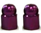 BICYCLE PARTS - VALVE NUT ALLOY PURPLE 2PCE
