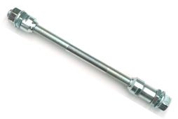 BICYCLE PARTS - AXLE - REAR, 3/8 X 26T X 185MM, WITH CONE & NUT