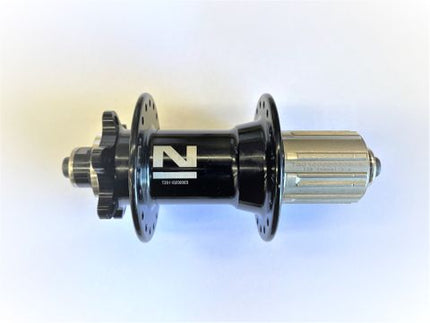 BICYCLE PARTS - HUB, NOVATEC 8/11 SPEED CASSETTE 6 BOLT DISC BLACK 36H SEALED (135MM OLD) Q/R