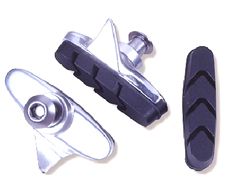 BICYCLE PARTS - BRAKE SHOES - CARTRIDGE BRAKE SHOES, CAMPAGNOLO COMPATIBLE, 53MM (SOLD IN PAIRS)