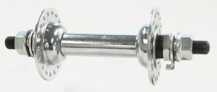 BICYCLE PARTS - HUB FRONT, NUTTED, CHROME STEEL 36H (3/8 AXLE @ 92MM OLD)