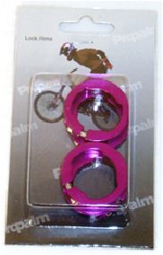 BICYCLE PARTS - LOCK RING, SUIT PRO PALM GRIPS. PURPLE
